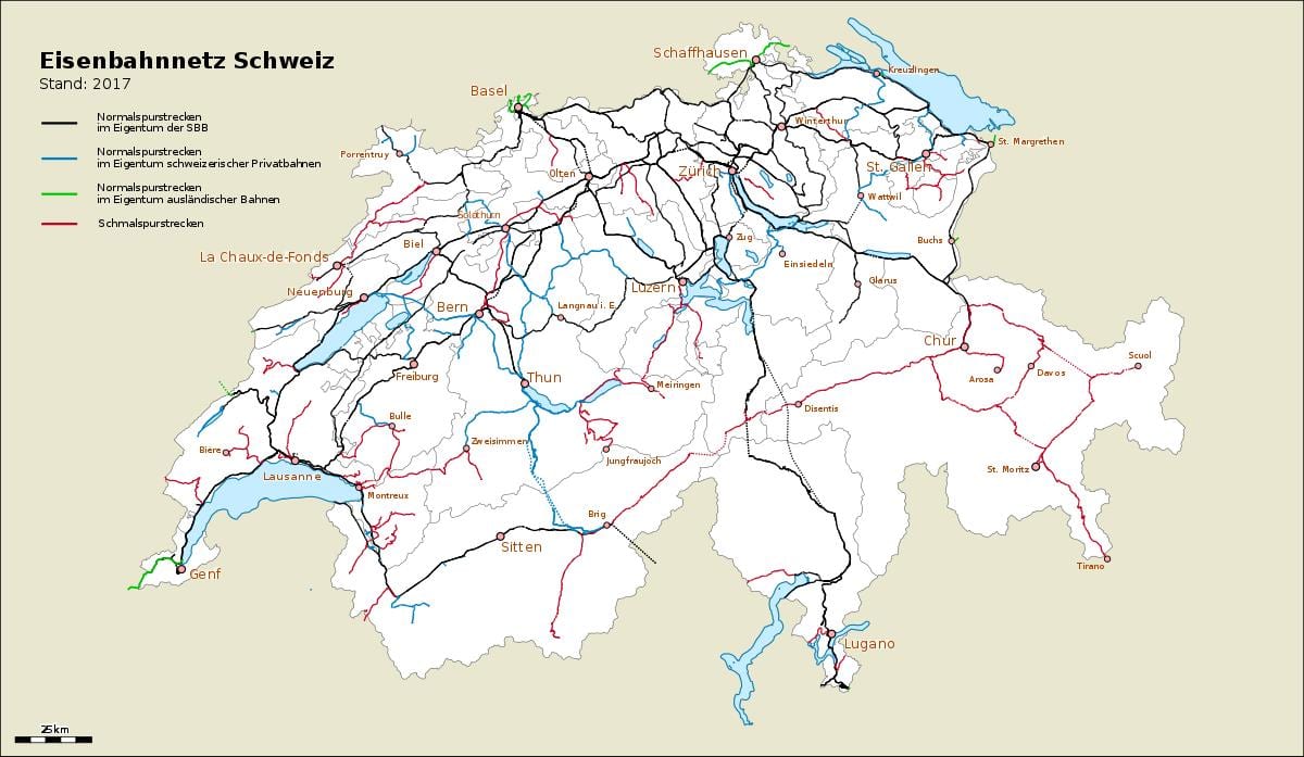 карта на швајцарија порти
