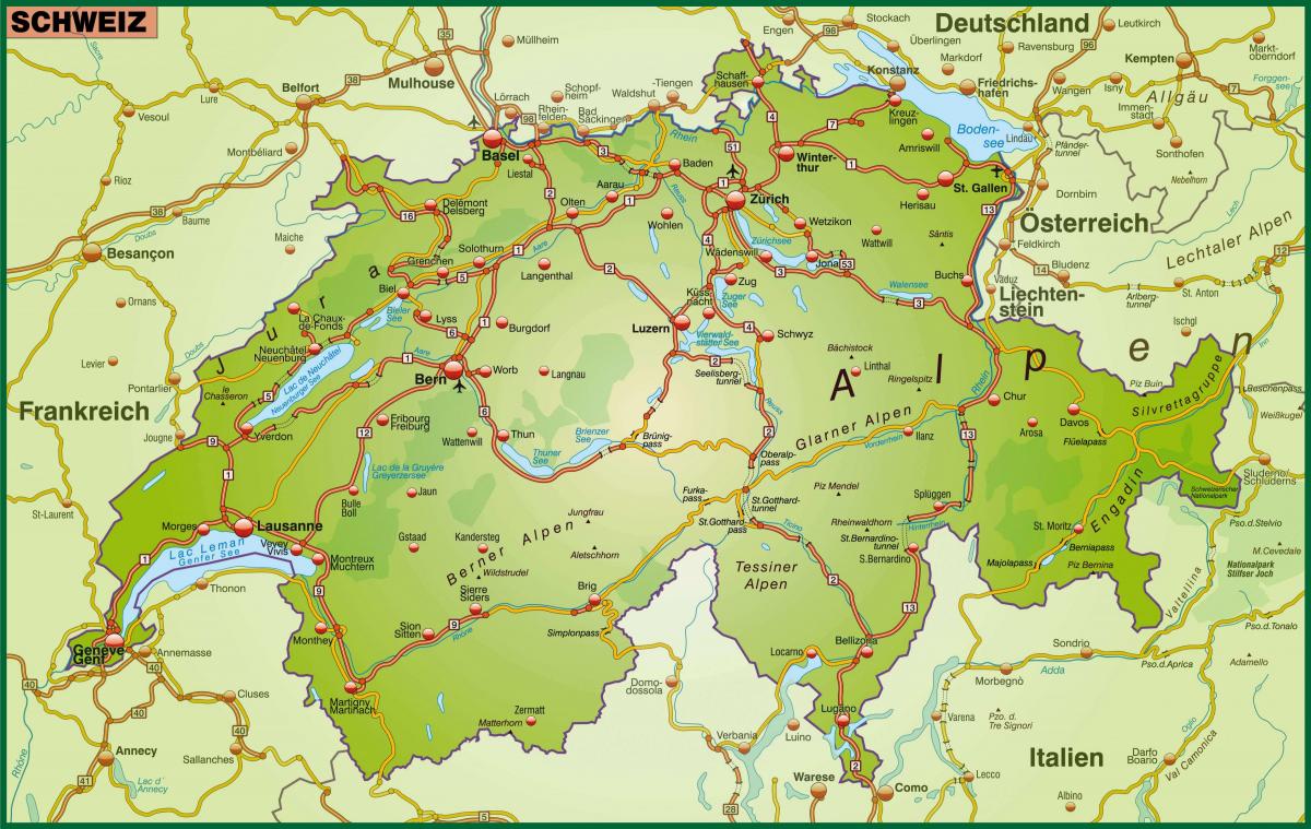 карта на улица сајтот на базел, швајцарија