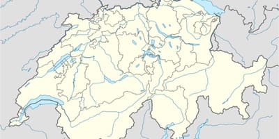 Карта на едноставна мапа на швајцарија