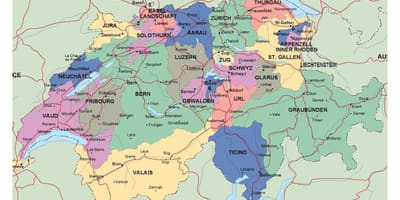 Карта на цирих швајцарија и околината