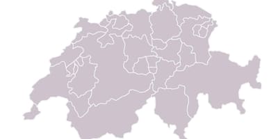 Карта на празно карта на швајцарија