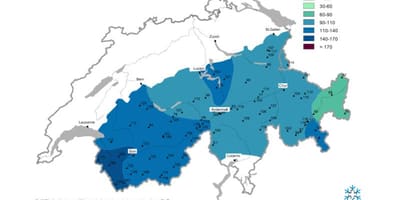Карта на снег мапата швајцарија