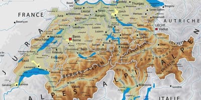 Швајцарија географија мапа