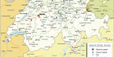Меѓународниот аеродром во швајцарија мапа