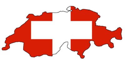 Карта на швајцарија знаме