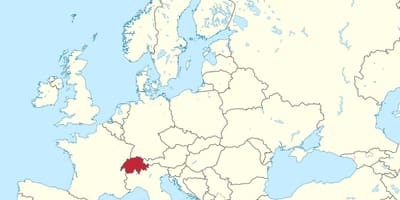 Мапата на светот со швајцарија истакна