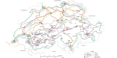 Карта на швајцарија метро 