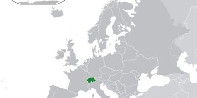 Швајцарија мапата на светот