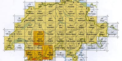 Карта на швајцарија поштенски број