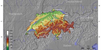 Topo мапата швајцарија
