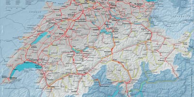 Карта на sbb мапата швајцарија