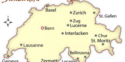 Цирих швајцарија на мапата